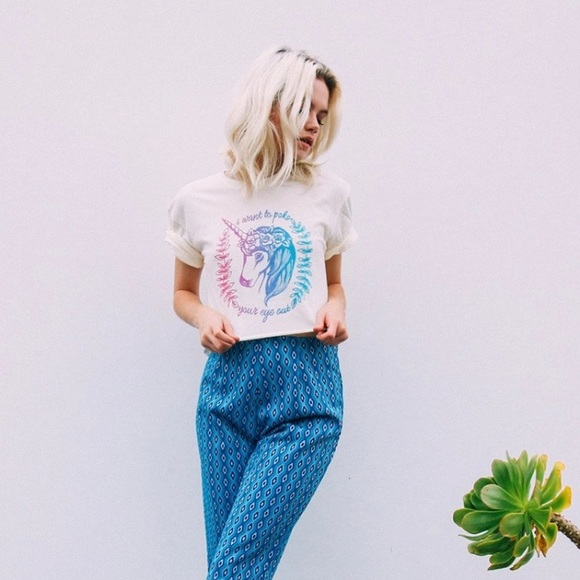 Unicorn Bohemian Gypsy Graphic Tee - Picture 5 of 6